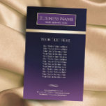 Flyer Salão e Spa de Bela Dourada e Roxo Elegante<br><div class="desc">Folhetos De Salão E Spa Roxo E Dourado Modernos.</div>