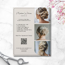 Flyer Salon Hair Stylist Services 3 Fotografias QR