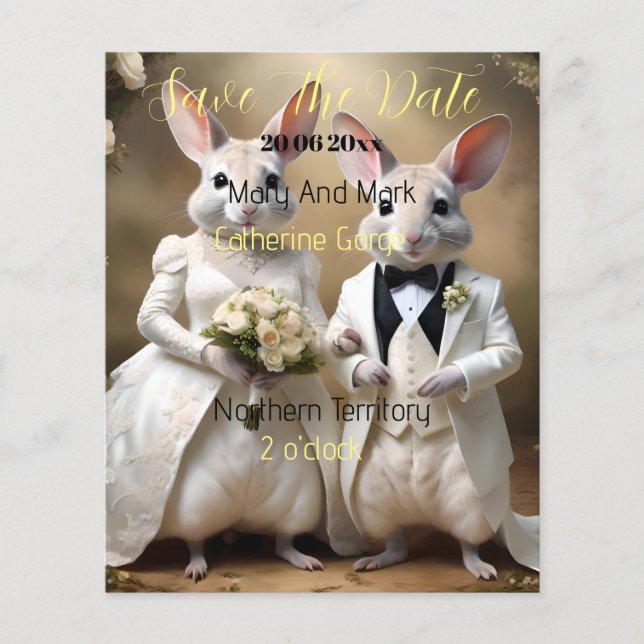 Flyer "Saltos De Amor Sob: Uma Celebração De Casamento B (Frente)