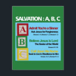Flyer Salvação ABC<br><div class="desc">Salvação ABC,  este cristão ou design gospel apresenta versos bíblias para a Salvação A B C através de Jesus Cristo nosso salvador.</div>
