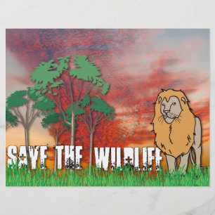 Flyer Salvar a vida selvagem
