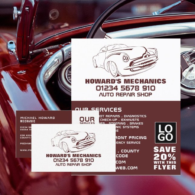 Flyer Sangria Clássica, Auto Mecânica/Repara Publicidade (Criador carregado)
