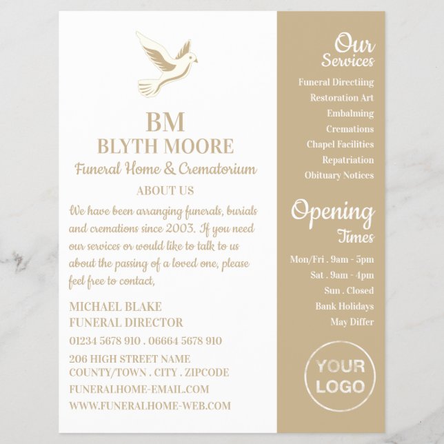 Flyer Santa Dove, Casa Funerária, Diretores (Frente)