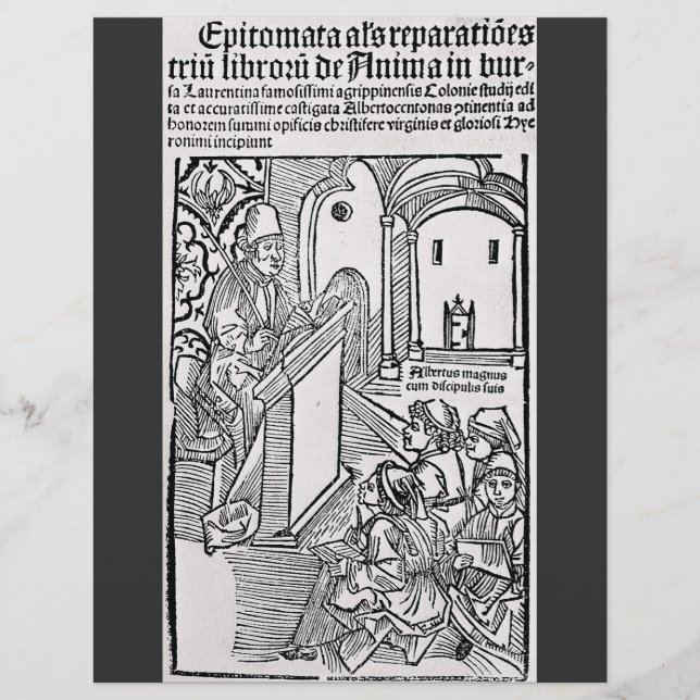 Flyer Santo Alberto Magno Doutor Universal da Arte (Frente)