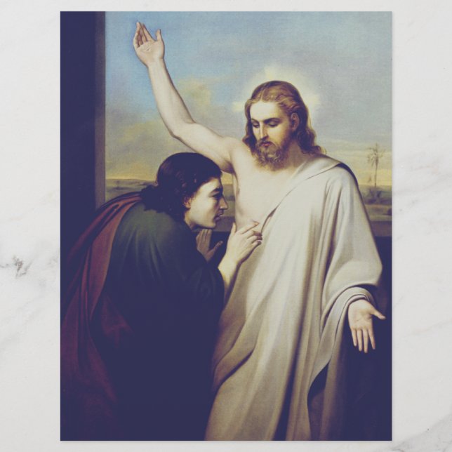 Flyer Santo de dúvidas Thomas de Silvestro Lega (Frente)