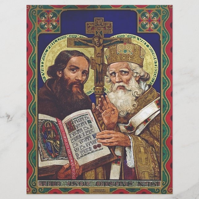 Flyer Santos Cirilo e Metódio Apóstolos dos Eslavos (Frente)