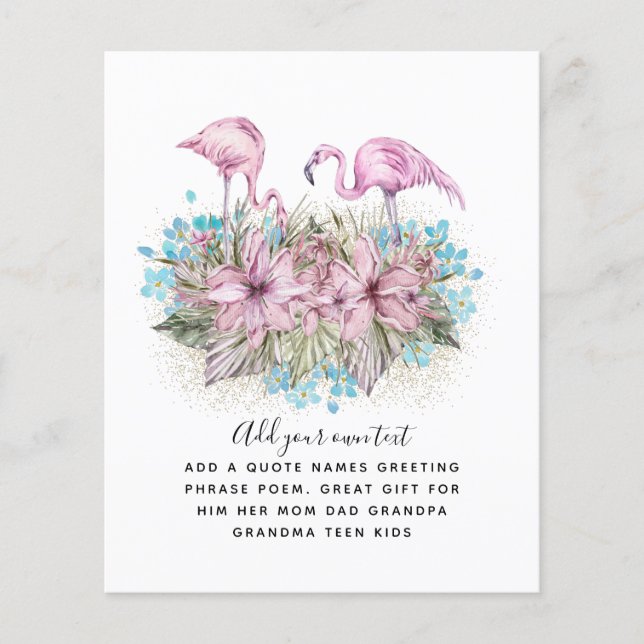 Flyer Saudação de Anúncio de Convite Personalizado do FL (Frente)