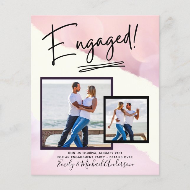 Flyer SCRIPT DE Anúncio do NOIVADO FOTO ORÇAMENTAL (Frente)