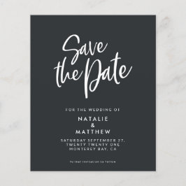 Flyer script de orçamento salvar o anúncio de casamento