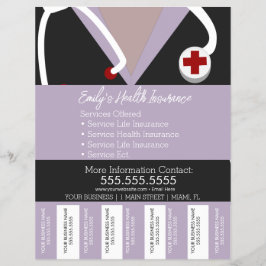 Flyer Seguro Saúde Enfermeira Desmembramento Empresarial
