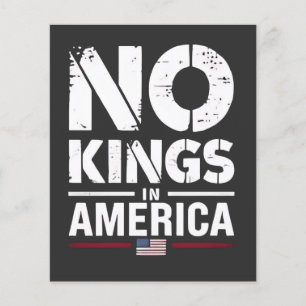 Flyer Sem Reis na Bandeira Americana Patriótica