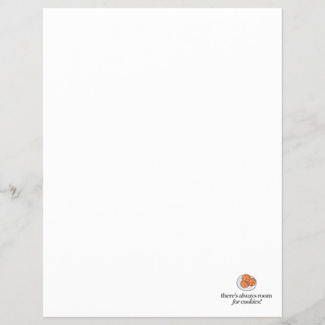 Flyer Sempre Há Espaço para Biscoitos (Frente)