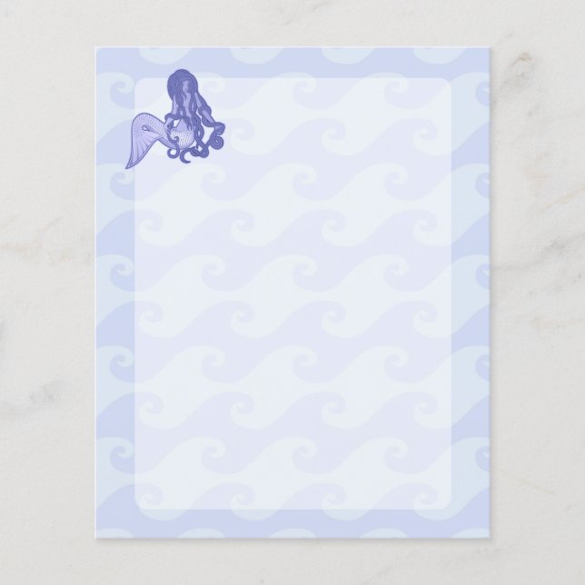 Flyer Sentado - Sereia Azul (Frente)