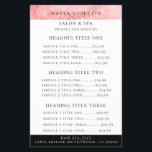 Flyer Serviço Comercial/Comprador de Preços a Pink Moder<br><div class="desc">Luzes luminosas brilhantes,  cor-de-rosa e branco,  modernas,  serviços comerciais e folheto de preços. A cor do texto e o estilo da fonte podem ser personalizados.</div>