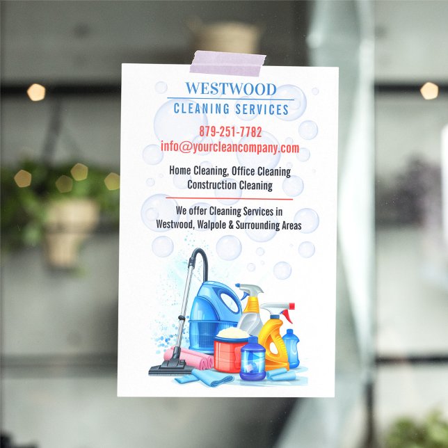 Flyer Serviço de Limpeza (Criador carregado)