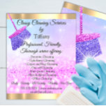 Flyer Serviço de Limpeza Clássica, Mantendo o Maid Rosa<br><div class="desc">Na robusta indústria de manutenção doméstica, a "Classy Clearing Service House Keeping Pink Maid Flyer" destaca-se como um farol de profissionalismo e apelo. Feito com uma leve paleta rosa e adornada com a silhueta de uma empregada, esse panfleto é projetado não apenas para pegar o olho, mas para engajar o...</div>