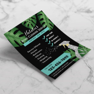 Flyer Serviço de Limpeza da Casa de Seres Humanos Tropi