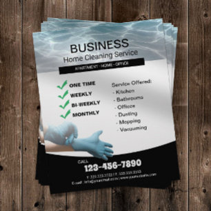 Flyer Serviço de limpeza de casa profissional