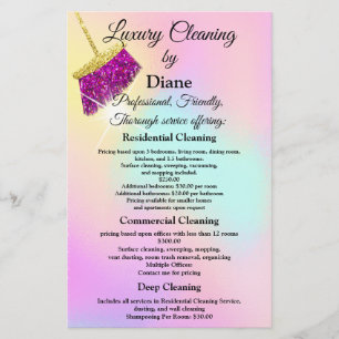 Flyer Serviço de Limpeza do Escritório de Manutenção do 