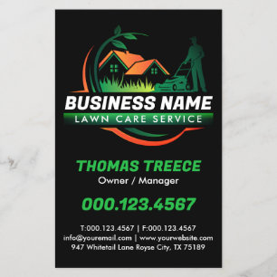 Flyer Serviço de Paisagismo e Manutenção de Jardins Mode