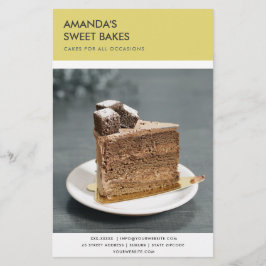 FLYER SERVIÇO DE PREÇOS DE FOTO AMARELO NEGRO MODERNO