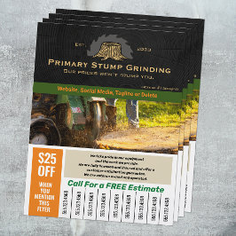 Flyer Serviço de remoção de árvores e picadas