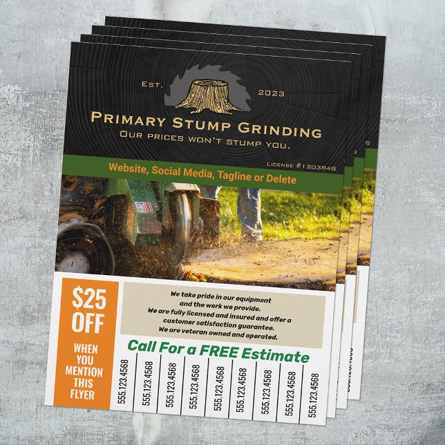 Flyer Serviço de remoção de árvores e picadas (Criador carregado)