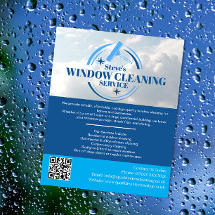 Flyer Serviço Profissional de Limpeza de Janela Personal