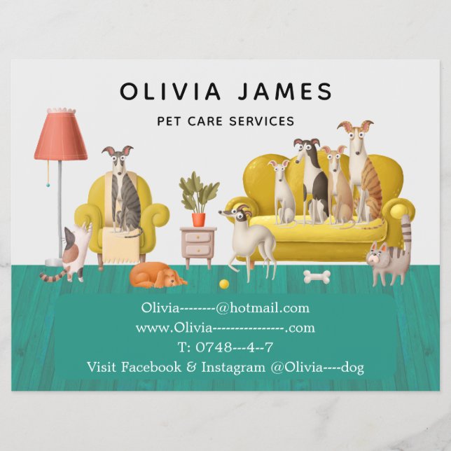 Flyer Serviços de assistência a cães e a animais domésti (Frente)