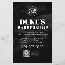 Flyer Serviços de Barbershop Personalizados