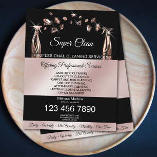 Flyer Serviços de limpeza de casas de habitação