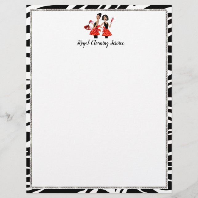 Flyer Serviços de Limpeza - Divas Afro-Americanas (Frente)