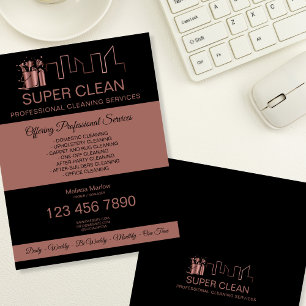Flyer Serviços de Limpeza Governanta Faxineira