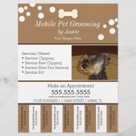 Flyer Serviços de Pet Cuidados Higiênicos para Cães Tira