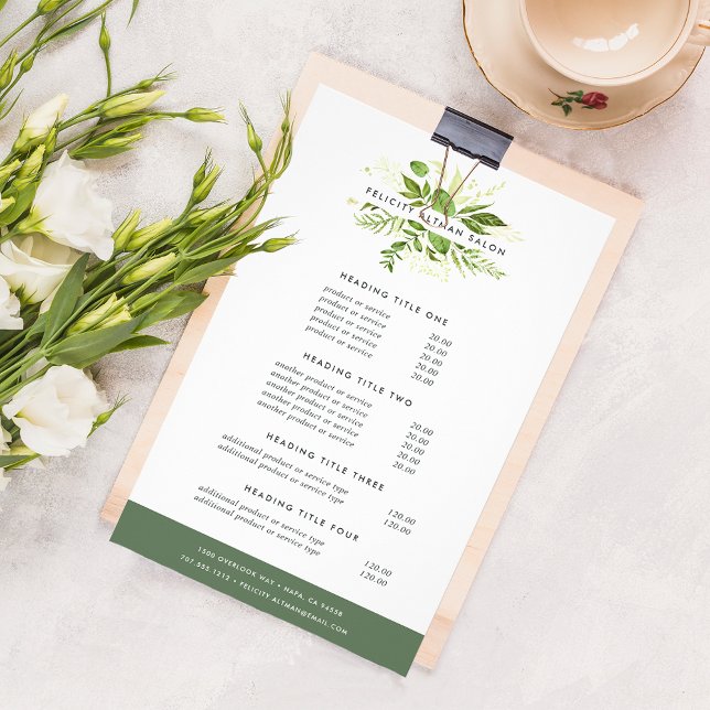 Flyer Serviços e Preços de Práticas Selvagens (Criador carregado)