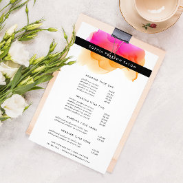 Flyer Serviços e preços modernos de cores d’água