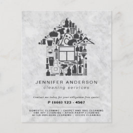 Flyer Serviços modernos de limpeza de Cinzas