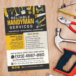 Flyer Serviços para o Handyman - Reparo e Manutenção Dom