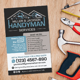 Flyer Serviços para o Handyman - Reparo e Manutenção Dom