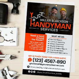 Flyer Serviços para o Handyman - Reparo e Manutenção Dom