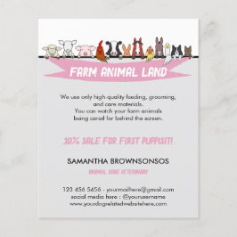 Flyer Serviços Veterinários para Animais de Fazenda
