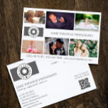 Flyer Seu Fotógrafo Profissional de Colagem de Logotipos<br><div class="desc">Folheto de marketing para um fotógrafo profissional personalizado com suas fotos,  logotipos,  informações de contato,  texto personalizado e código QR.</div>