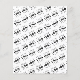 Flyer Seu Logotipo Padrão Diagonal Simples Repetitivo