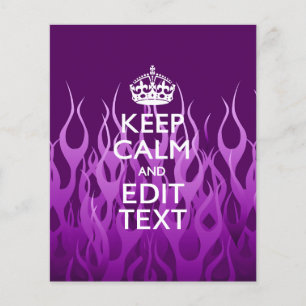 Flyer Seu texto sobre manter calma nas chamas de corrida