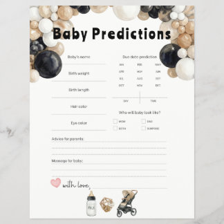 Flyer Shake, Rattle, Roll & Balloon Arch Baby Prediction