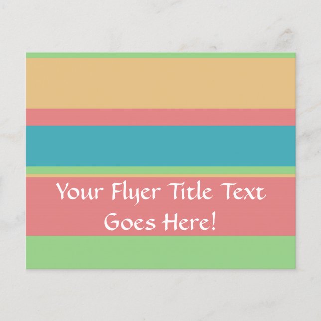 Flyer Sherbet Sorvete Stripes (Frente)