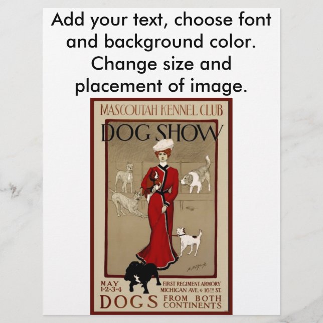 Flyer Show de Cães (Frente)