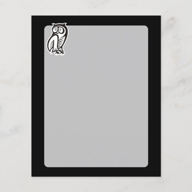 Flyer Símbolo Coruja Branco (Frente)