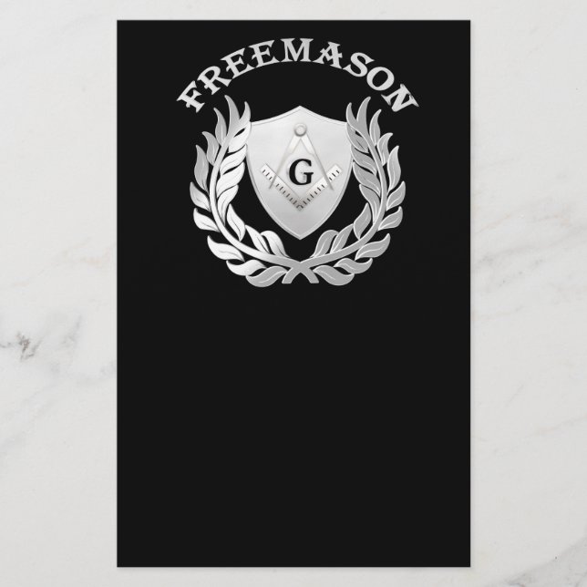 Flyer Símbolo de alvenaria prateada (Frente)