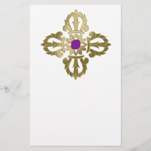 Flyer Símbolo de budista ouro Vajra